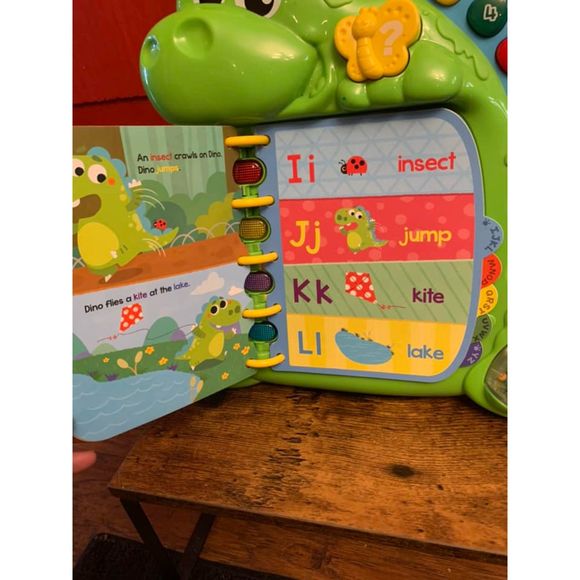 Leap Frog DInos Delightful Day Electronic Learning Toy ABC Music Book Giftable - Picture 2 of 3